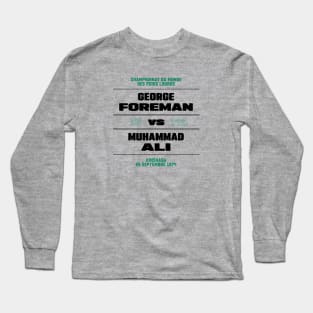 Ali vs Foreman 1974 Long Sleeve T-Shirt